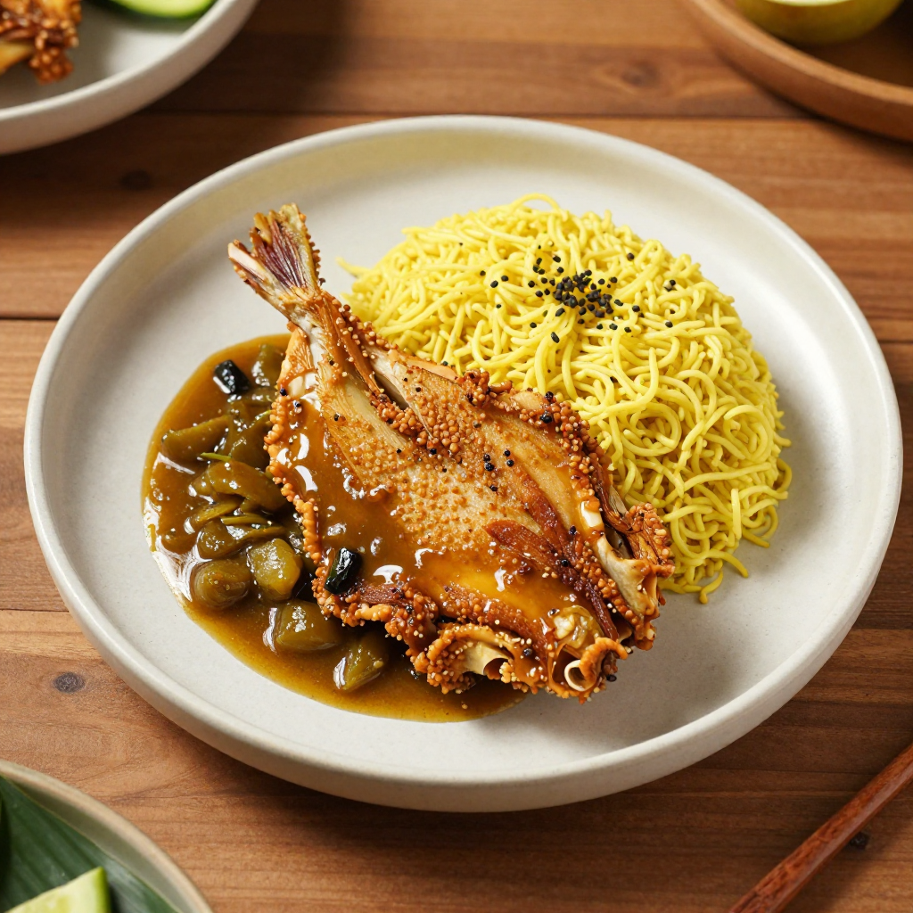 Nasi Ikan Bandeng Presto Sayur